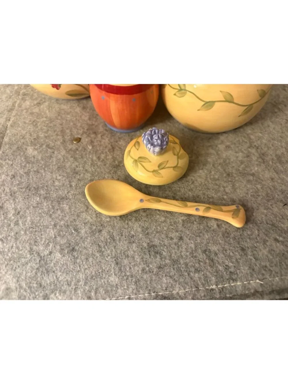 Phaltzgraff Napoli Pattern Sugar and Creamer Set, Salt and Pepper Set # 3424
